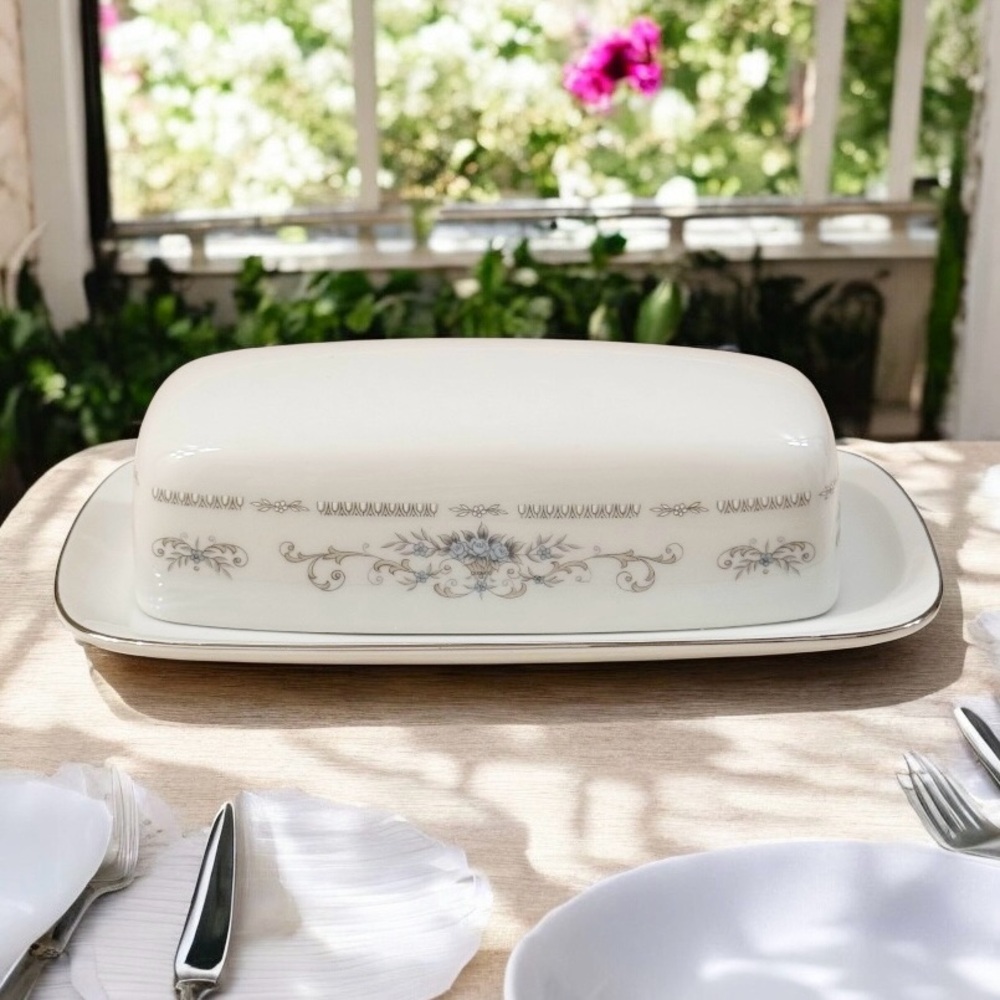 Diane Fine Porcelain China, beautiful butter dish.